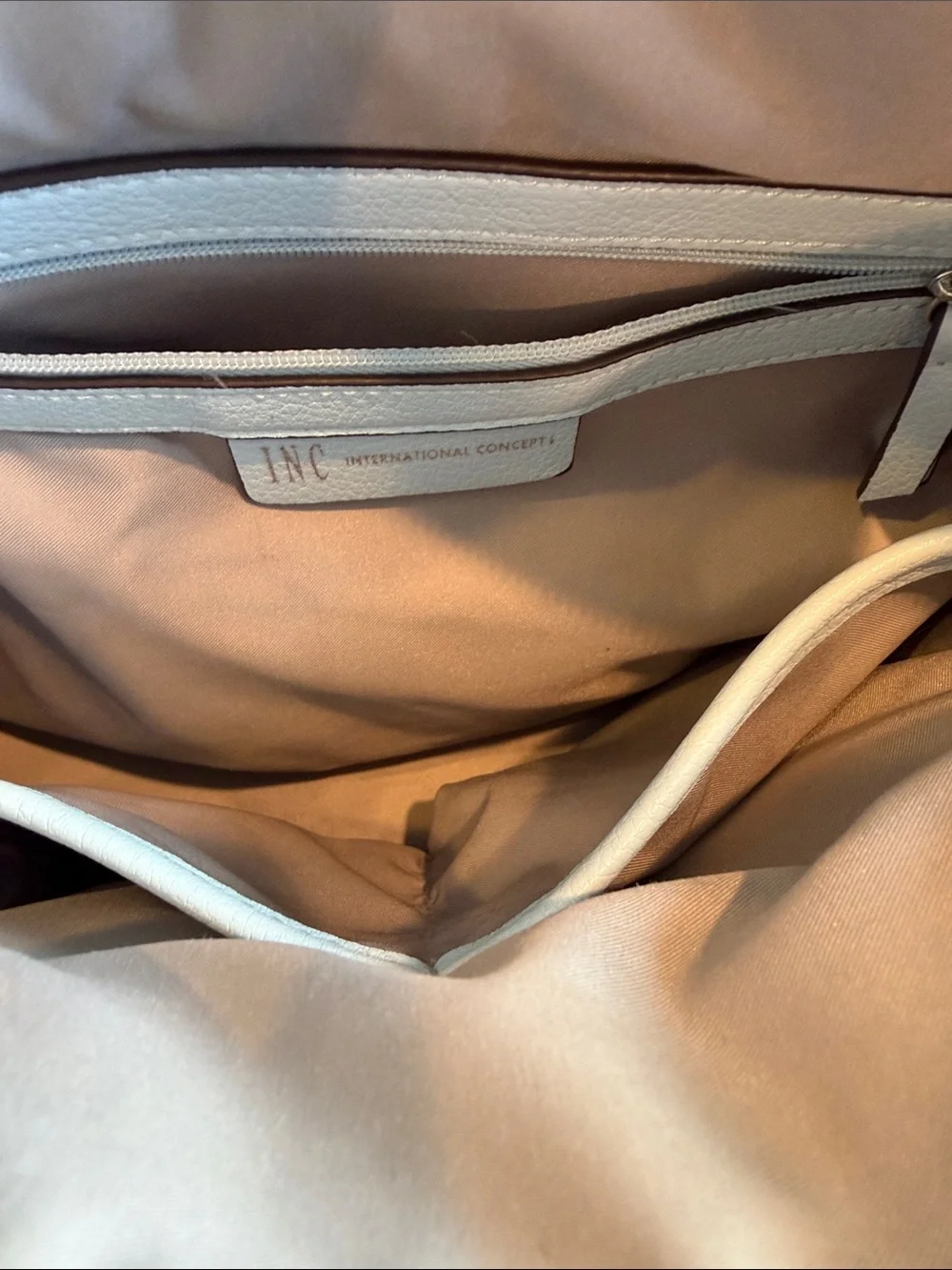 INC International Concepts Light Blue Studded Top-Handle Satchel